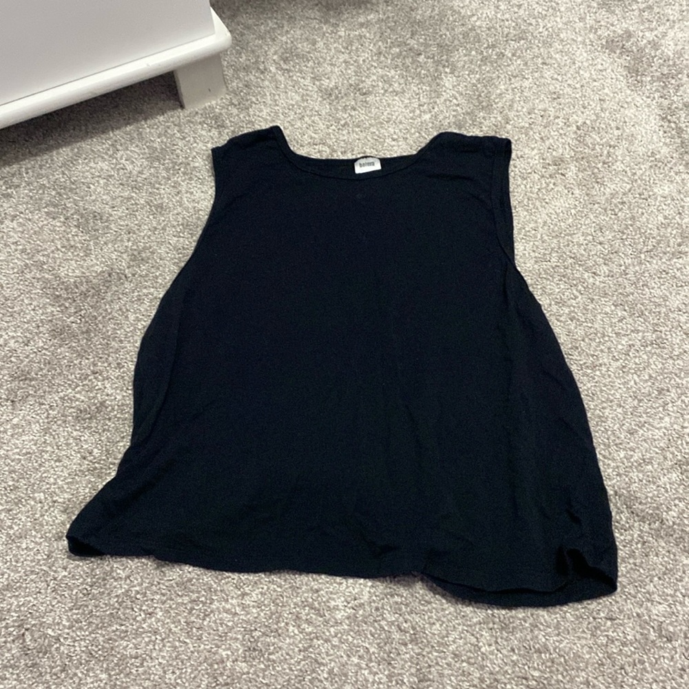 Backless flowy workout tank top
